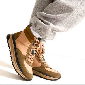 Madewell The Sneaker Boot NylonSuede
Golden Spinach Multi Like‎ new with box 7.5